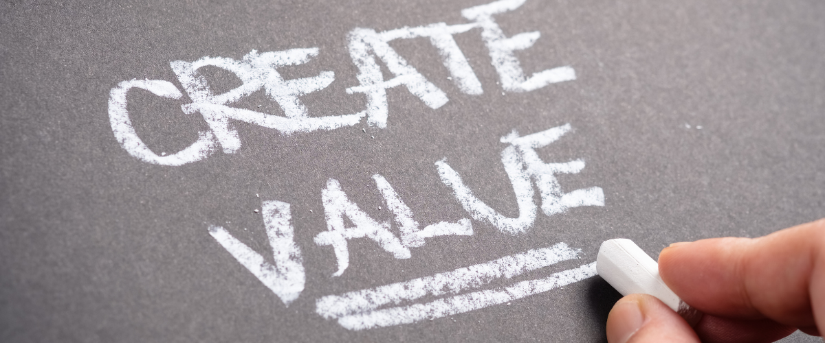 An image of writing that shows how important it is to create value in legal services through the subscription model. 