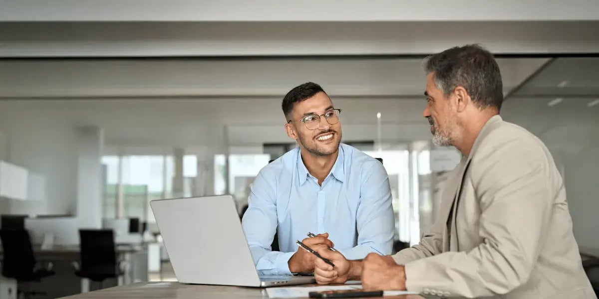 Photo of a tenant reviewing heads of terms or a commercial lease